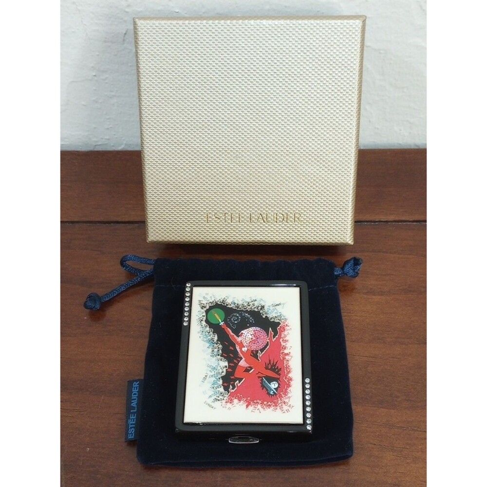 Estee Lauder "Aries" by Erte' Lucidity Powder Compact - Vintage, 2004!